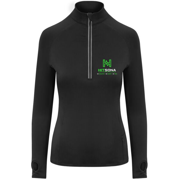 Hitsona  - Cool-Flex Girlie Half Zip Top Thumbnail